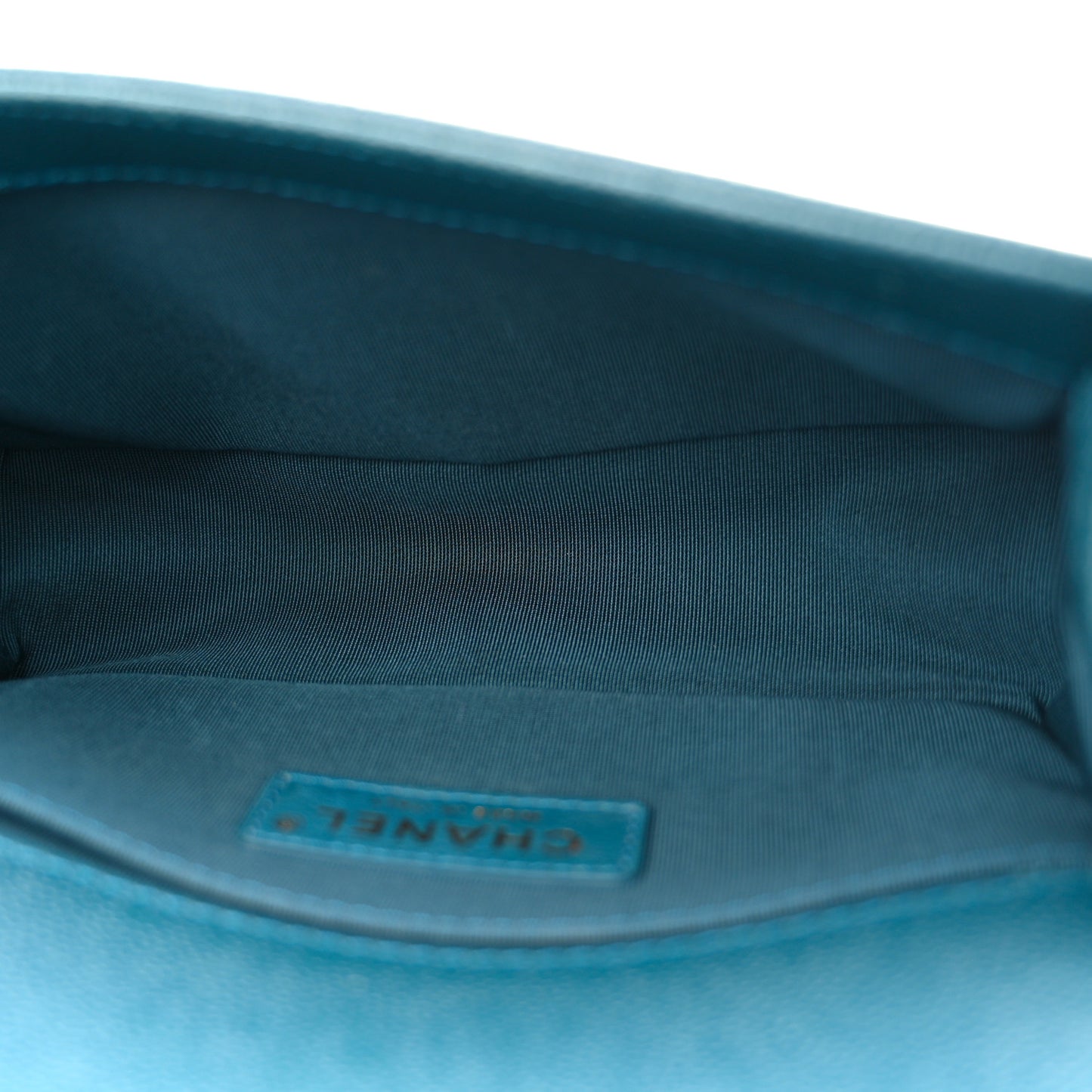 Caviar Quilted Small Boy Flap Dark Blue