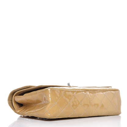 Chanel Patent Quilted Medium Double Flap Beige 4 of 13