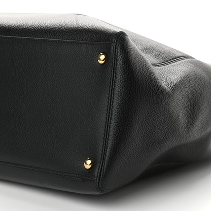 Chanel Calfskin Cerf Executive Shopper Tote Black 8 of 9