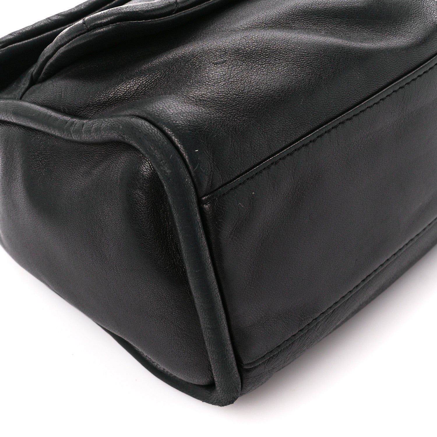 Chanel Lambskin Quilted Large Mademoiselle Double Flap Black 10 of 11