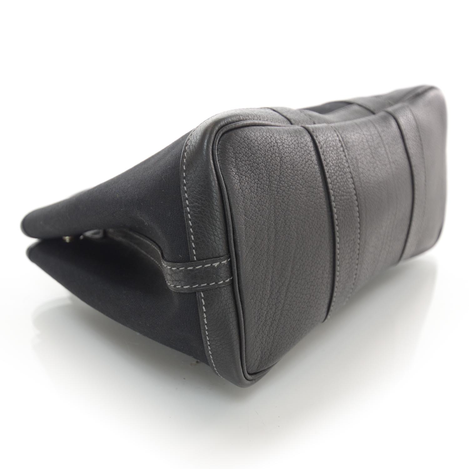 Hermes Toile Leather Garden Party TPM Black 4 of 9
