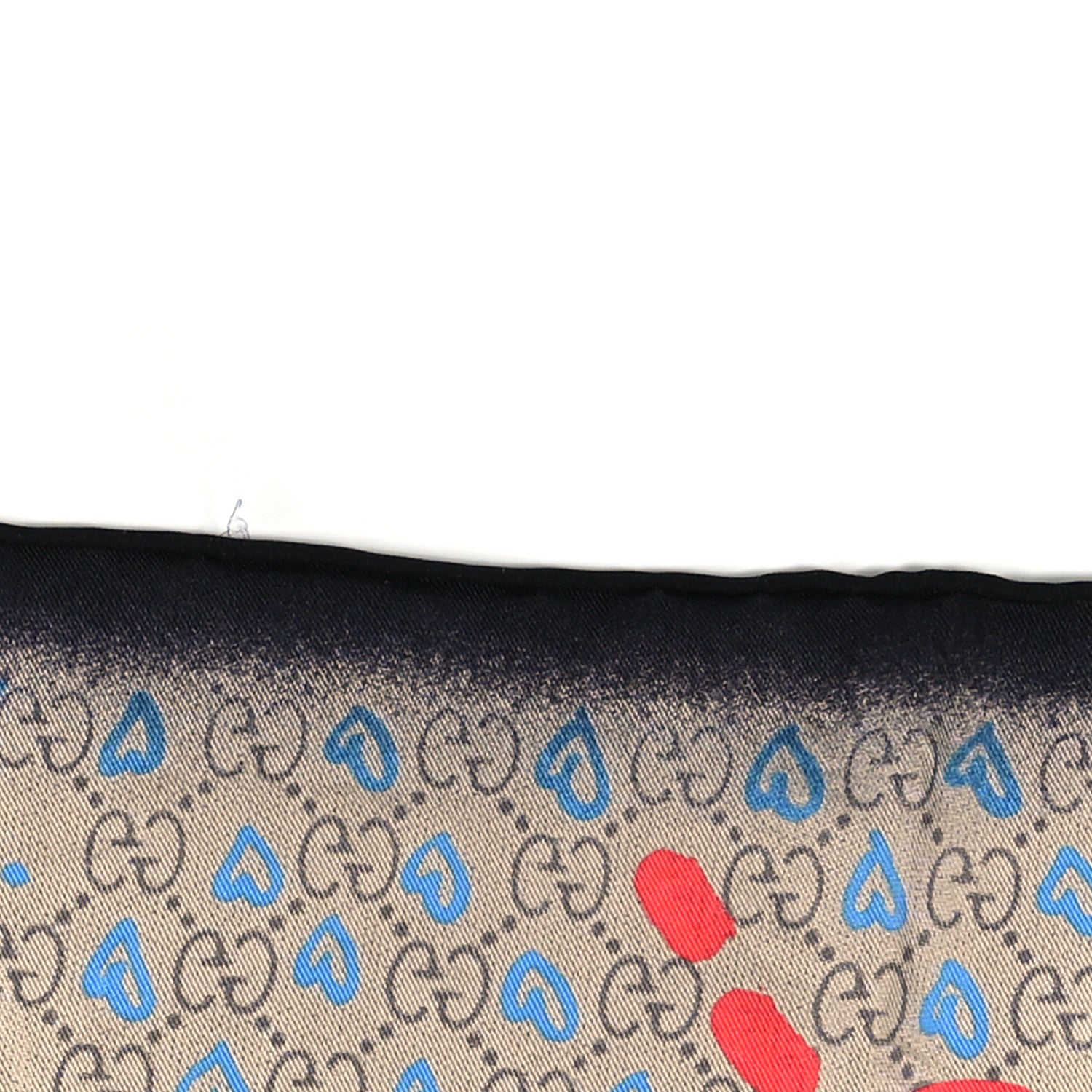 Gucci Silk Twill GG Monogram Life is Gucci Square Scarf Multicolor 4 of 4