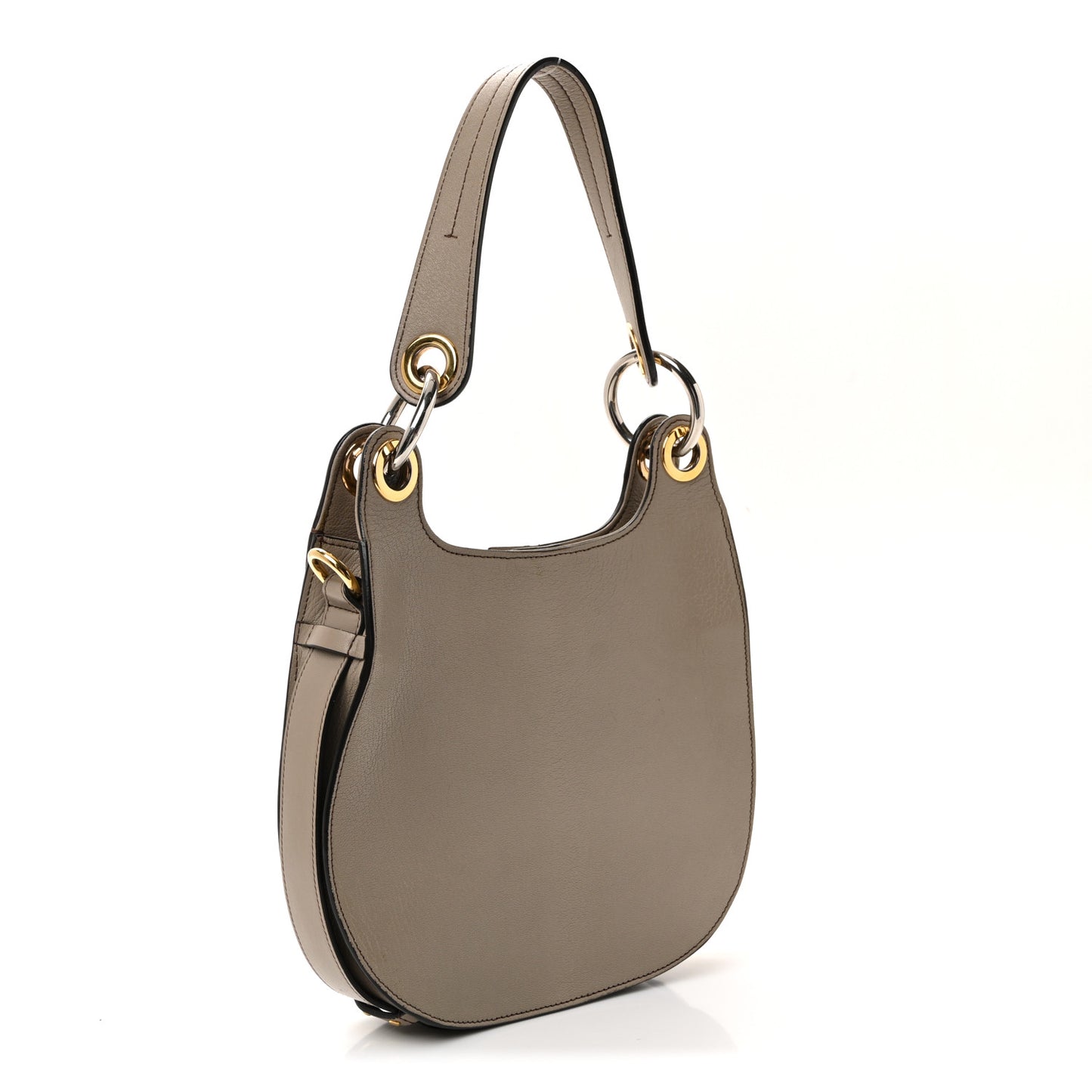 Calfskin Medium Tess Hobo Motty Grey