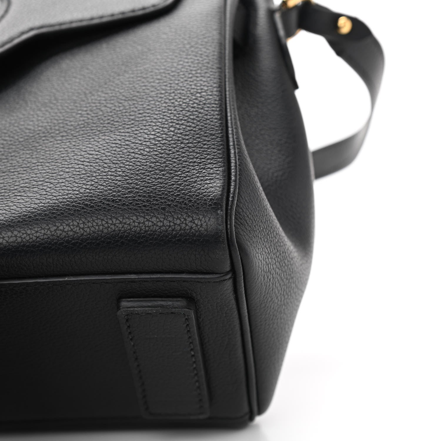 Versace Calfskin Medium La Medusa Top Handle Handbag Black 11 of 13