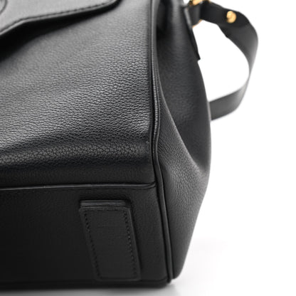 Versace Calfskin Medium La Medusa Top Handle Handbag Black 11 of 13
