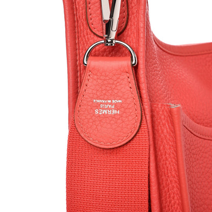 Hermes Taurillon Clemence Evelyne III PM Rose Jaipur 8 of 9