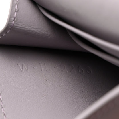 Celine Shiny Calfskin Triomphe Flap Card Holder Lilac 8 of 9