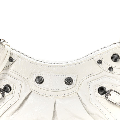 Balenciaga Agneau Arena Le Cagole Shoulder Bag XS Optic White 9 of 11