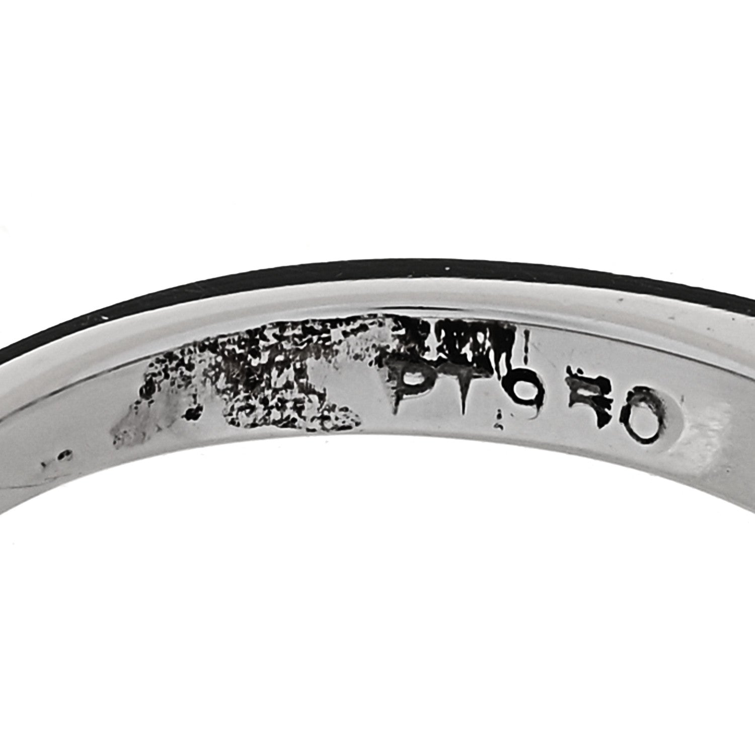 Tiffany Platinum Diamond 3mm Tiffany Forever Half Circle Band Ring 46 3.75 5 of 6