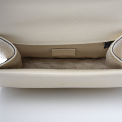 Gucci Textured Calfskin Crystal Mini Dionysus Shoulder Bag Mystic White 5 of 10