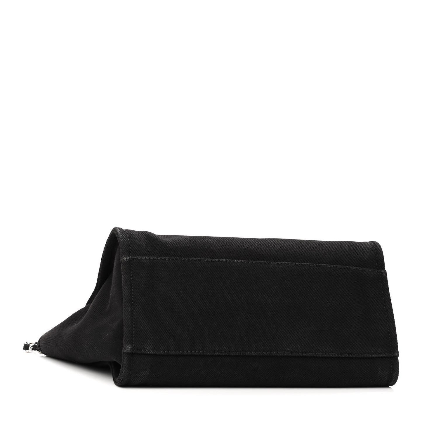 Canvas Pearl Medium Deauville Tote Black