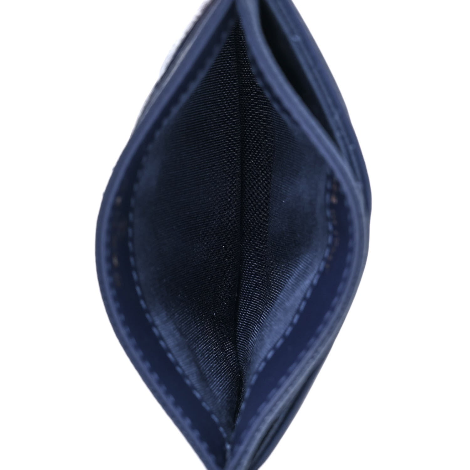 Chanel Caviar Quilted Filigree Card Holder Navy Blue 5 of 11