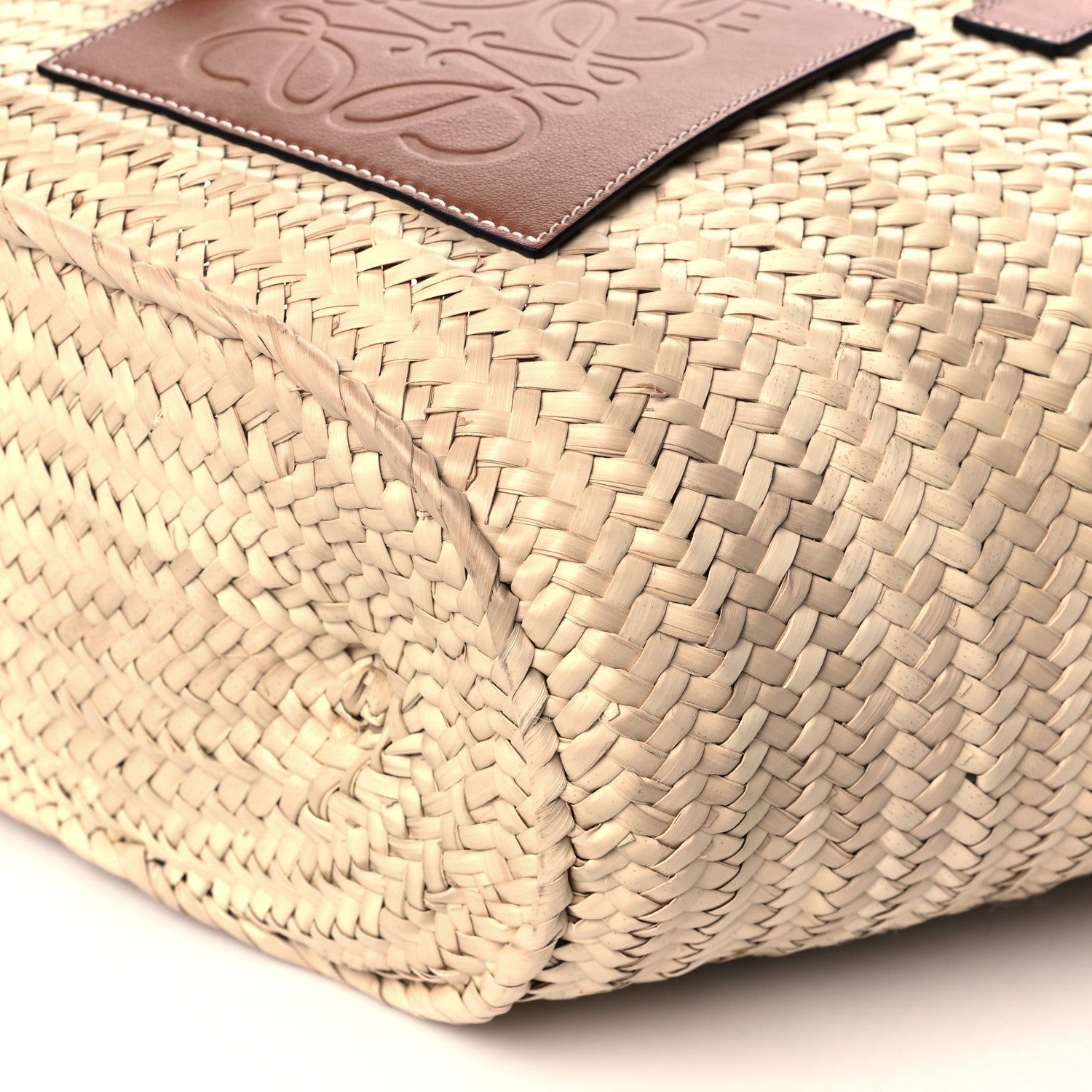 Loewe Raffia Basket Tote Bag Natural Tan 8 of 9