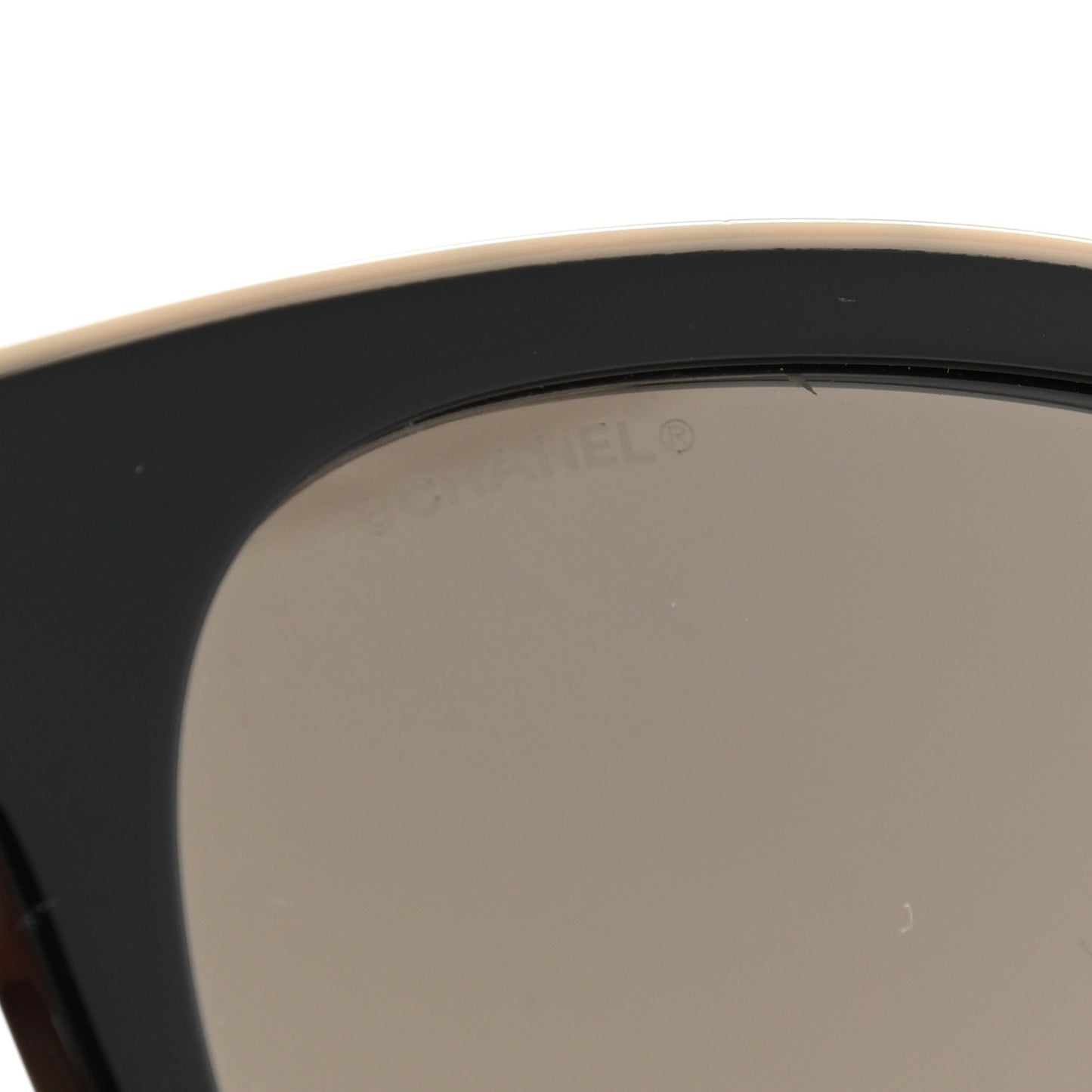 Acetate CC Butterfly Sunglasses 5414 Black Beige