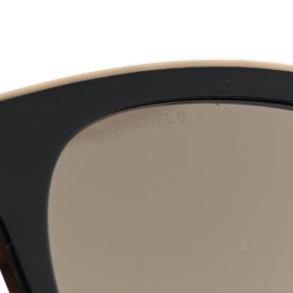 Chanel Acetate CC Butterfly Sunglasses 5414 Black Beige 7 of 8
