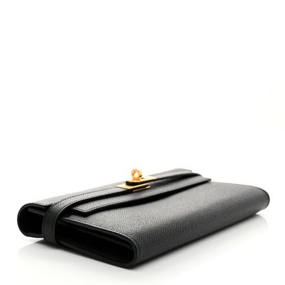 Hermes Epsom Kelly Longue Wallet Black 4 of 8