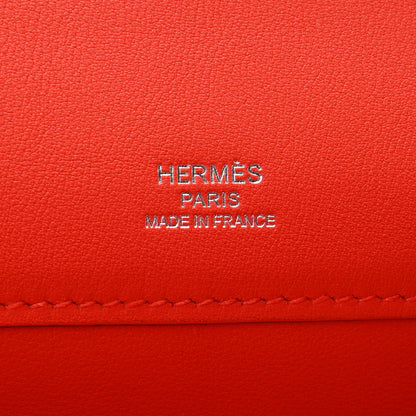 Hermes Swift Kelly Cut Clutch Pochette Capucine 5 of 6