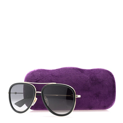 Gucci Aviator Sunglasses GG0062S Black Gold 8 of 8