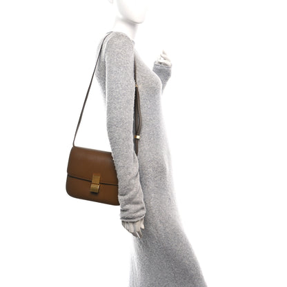 Celine Box Calfskin Medium Classic Box Flap Bag Camel 2 of 12