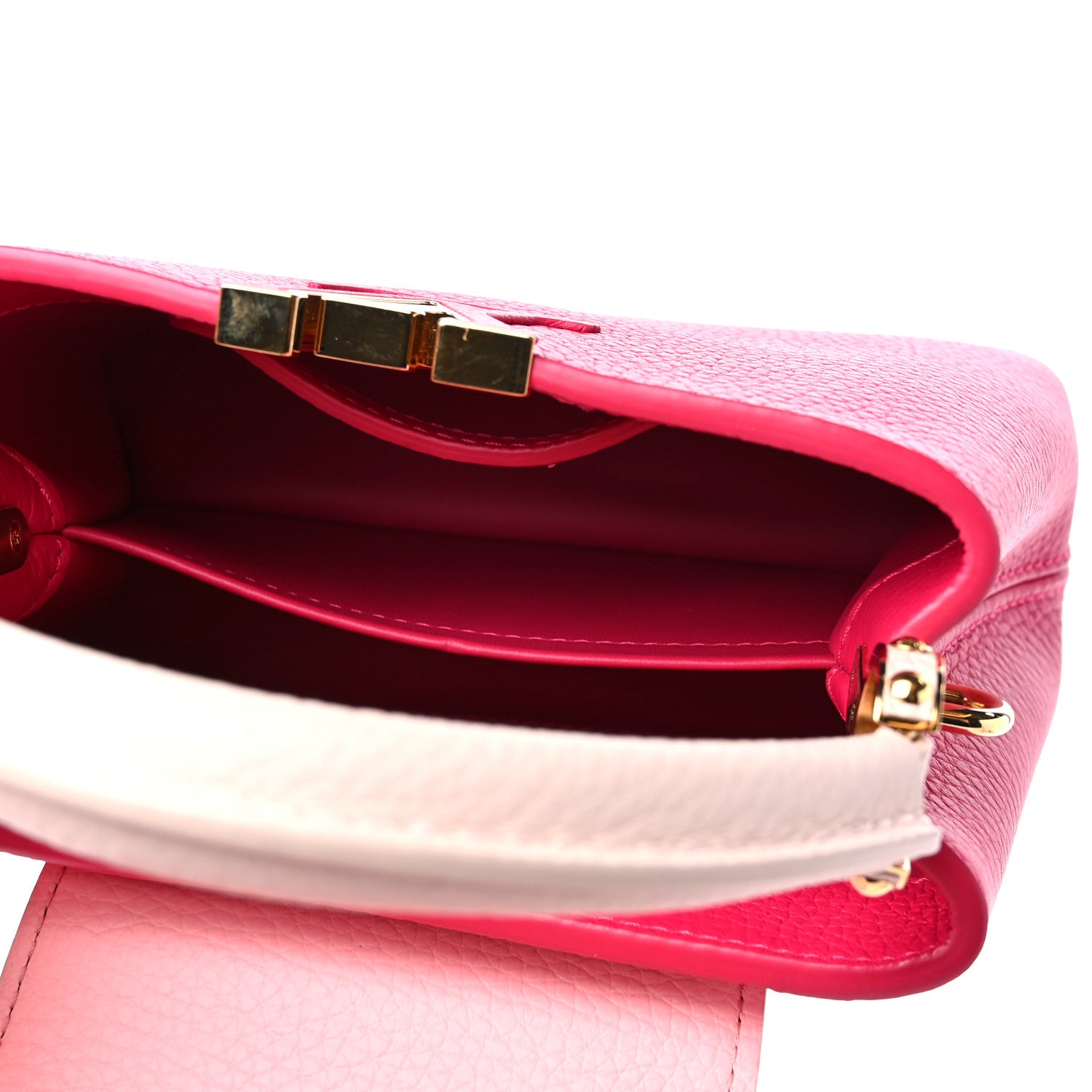 Louis Vuitton Taurillon Flower Chain Capucines Mini Rose Pondicherry 5 of 8