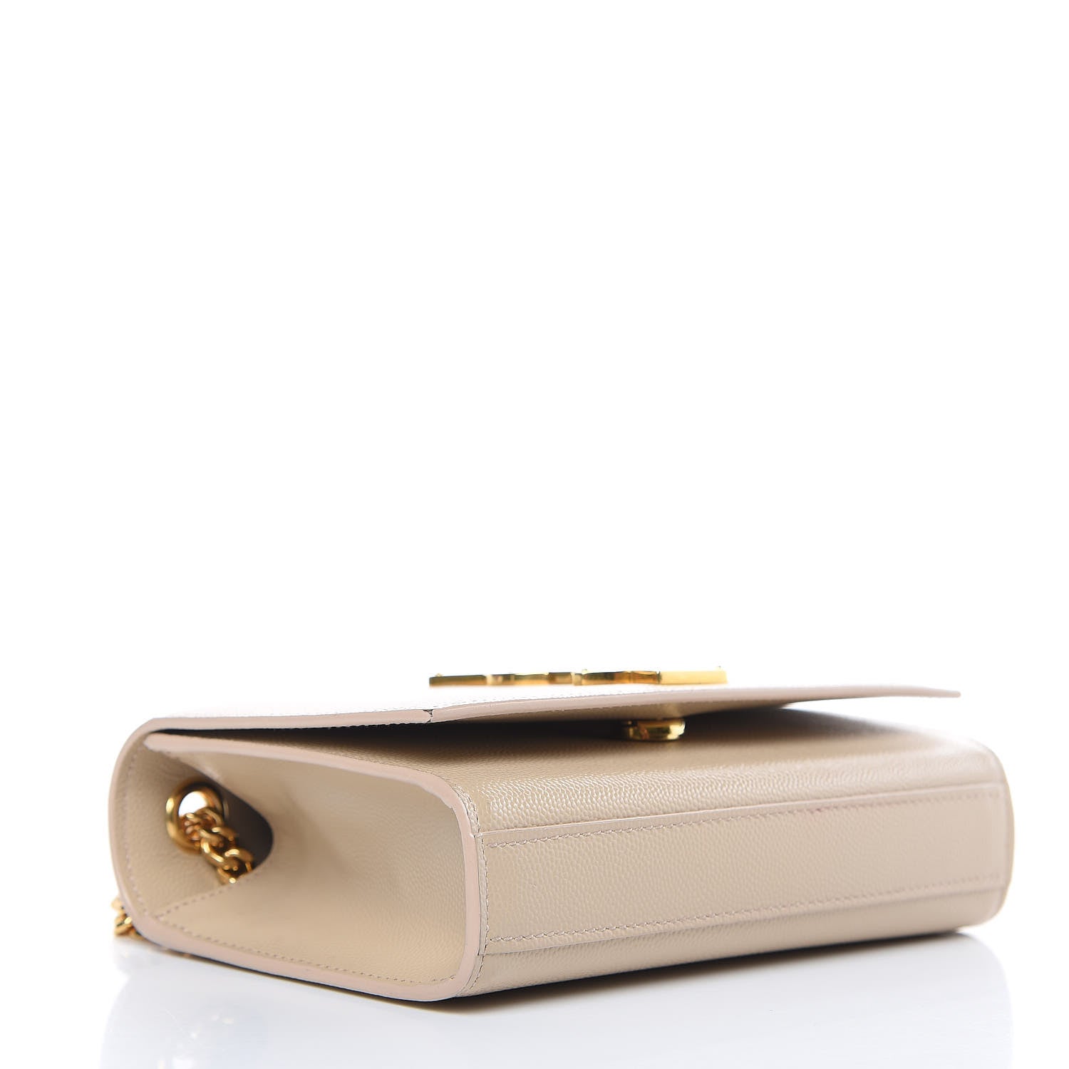 Saint Laurent Grain De Poudre Small Monogram Kate Satchel Nude Powder 4 of 8