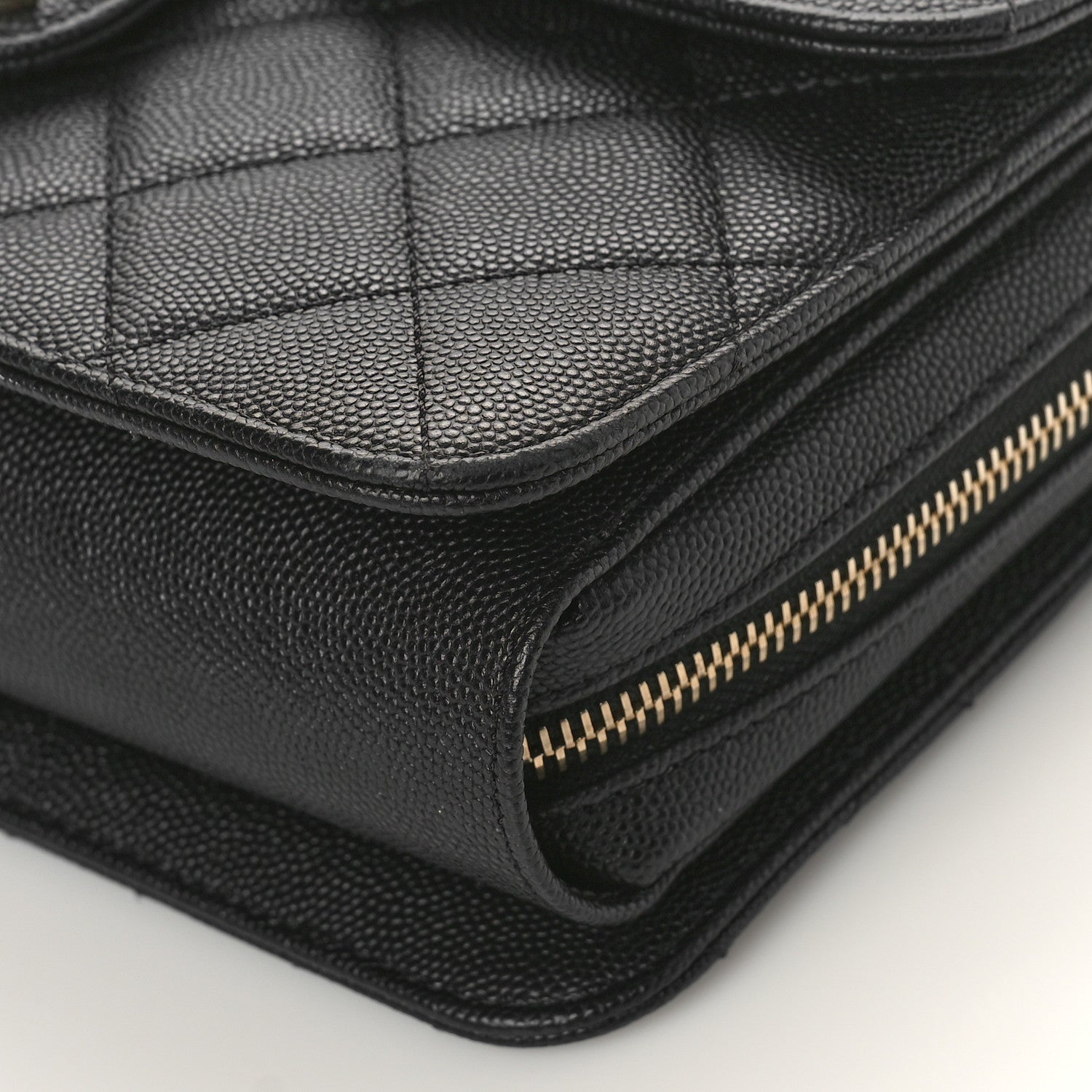 Chanel Caviar Quilted Large Like A Wallet Flap Black 9 of 9