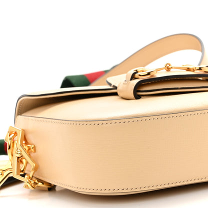 Gucci Azalea Calfskin Web Mini Horsebit 1955 Shoulder Bag Bubble Tea 9 of 10