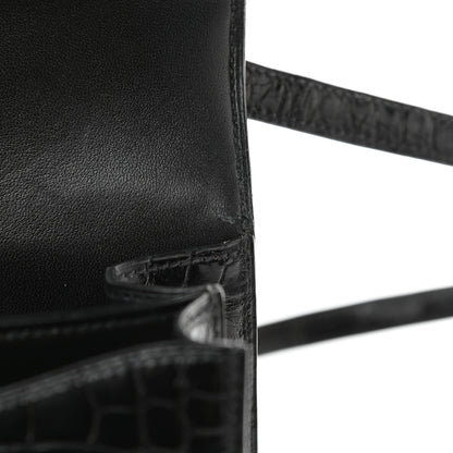 Hermes Shiny Alligator Constance 18 Black 11 of 12