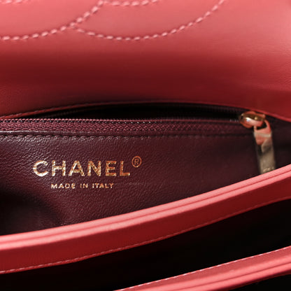 Chanel Lambskin Quilted Small Trendy CC Flap Dual Handle Bag Dark Pink 6 of 10