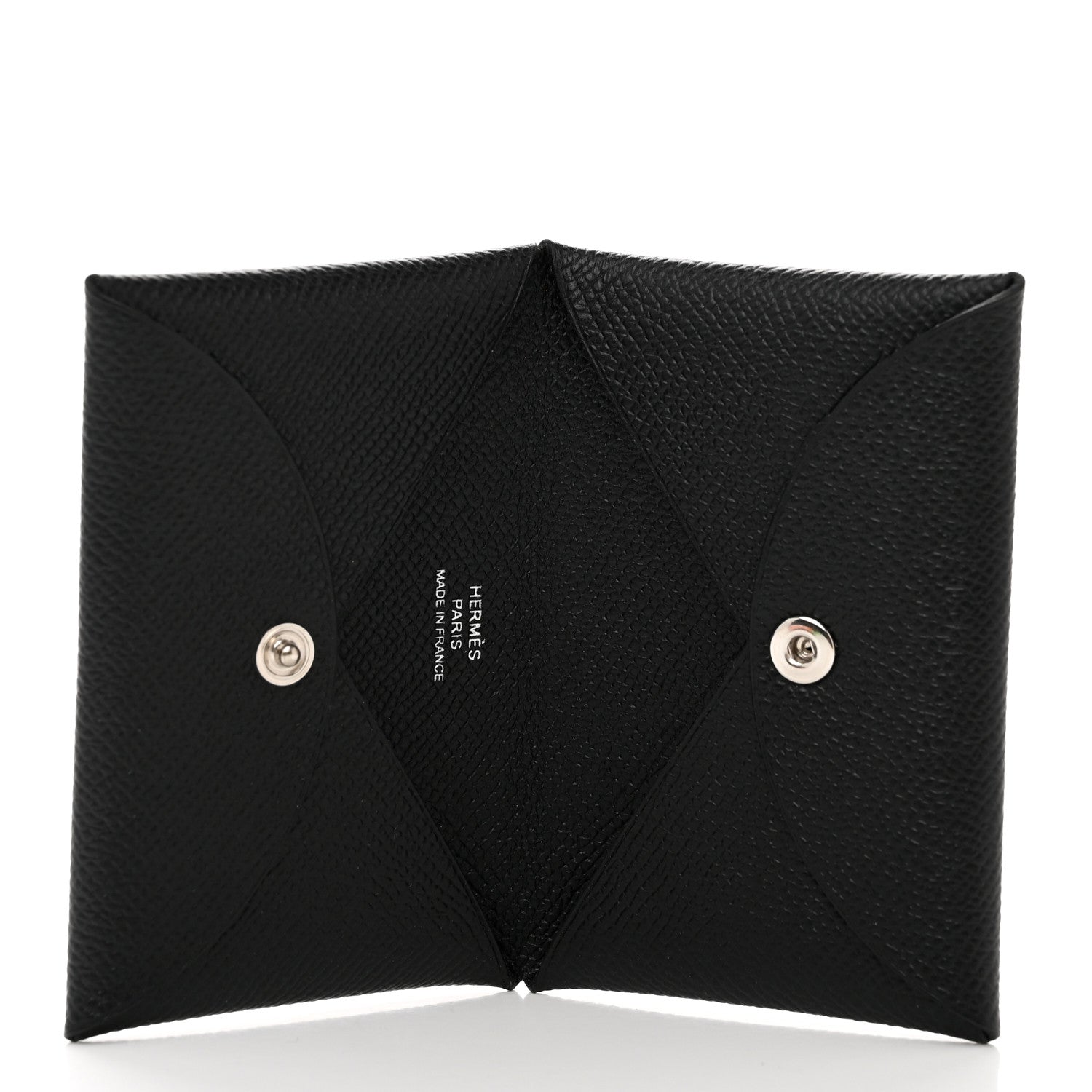 Hermes Epsom Calvi Card Case Black 5 of 7