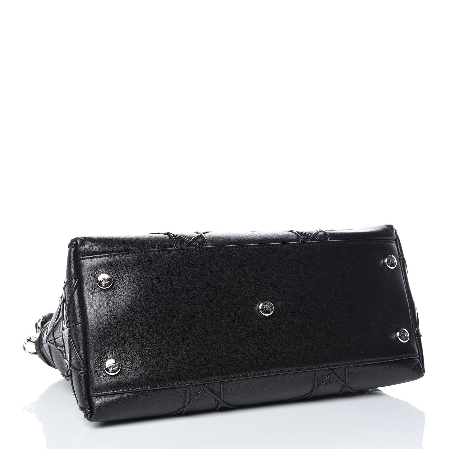 Lambskin Cannage Medium Granville Tote Black