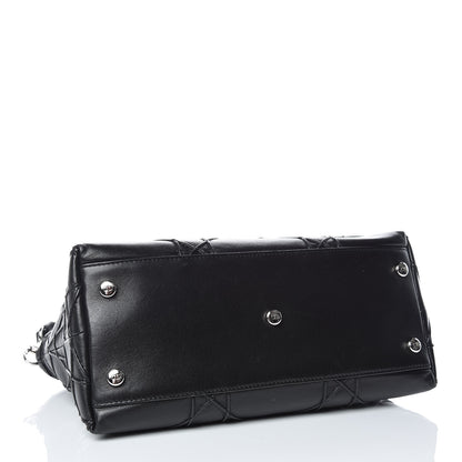 Christian Dior Lambskin Cannage Medium Granville Tote Black 5 of 20
