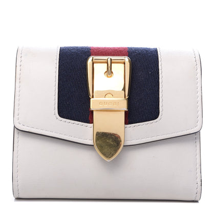 Gucci Calfskin Sylvie Wallet White 1 of 8
