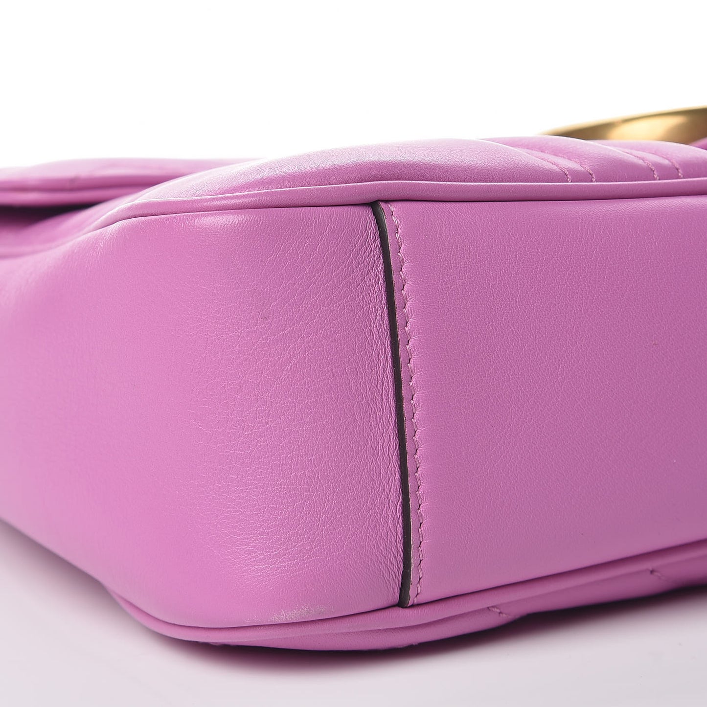 Calfskin Matelasse Medium GG Marmont Shoulder Bag Candy Mousse