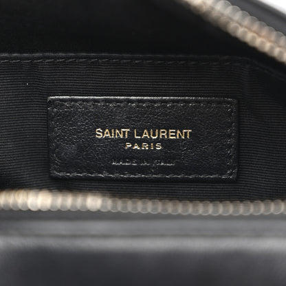 Saint Laurent Calfskin Matelasse Monogram Lou Camera Bag Black 6 of 11