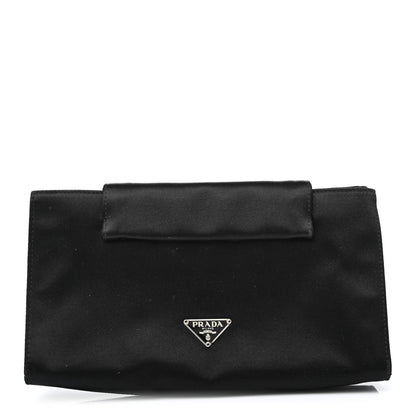 Prada Satin Clutch Black 1 of 4
