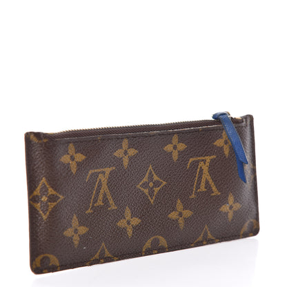 Louis Vuitton Monogram Josephine Wallet Zippered Insert Blue 3 of 8