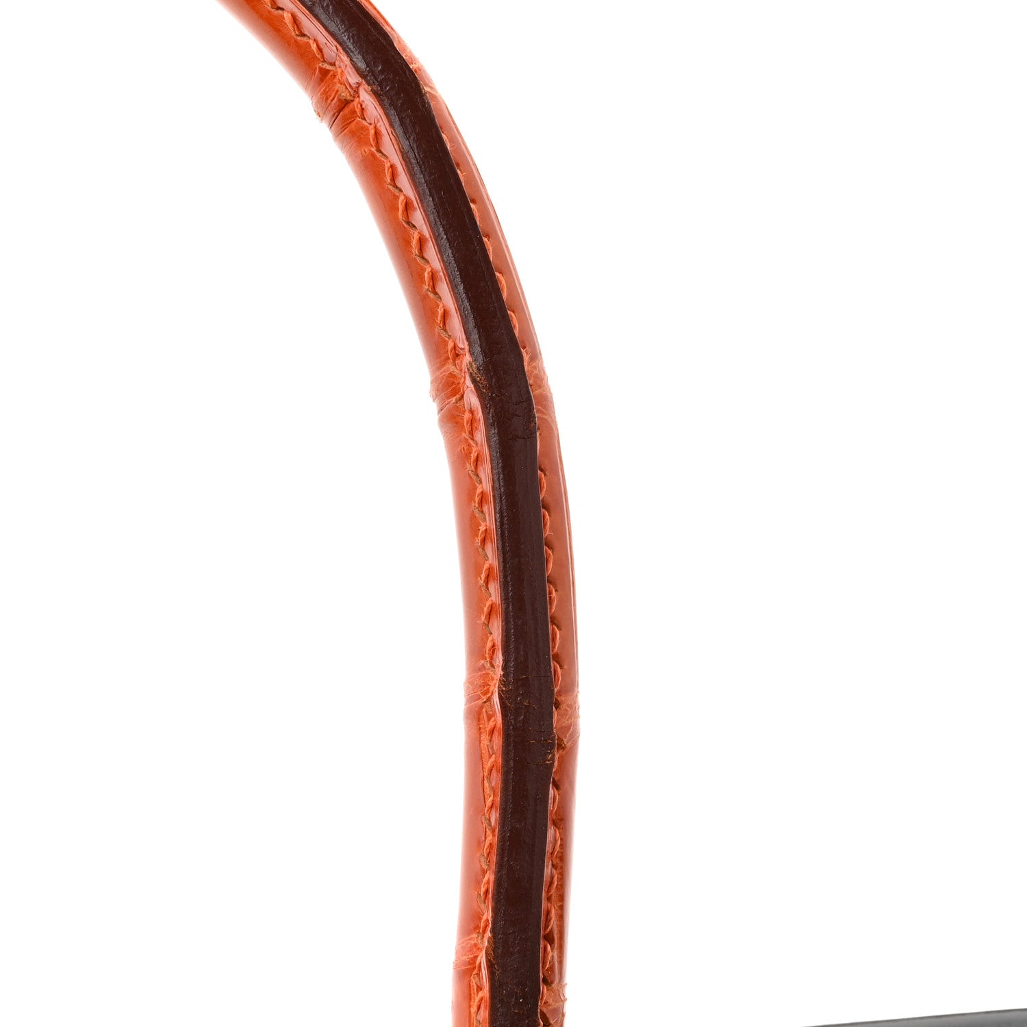 Hermes Shiny Porosus Crocodile Birkin 35 Havane Orange 23 of 23