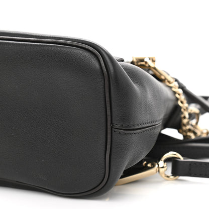 Chloe Suede Calfskin Mini Faye Backpack Black 10 of 11