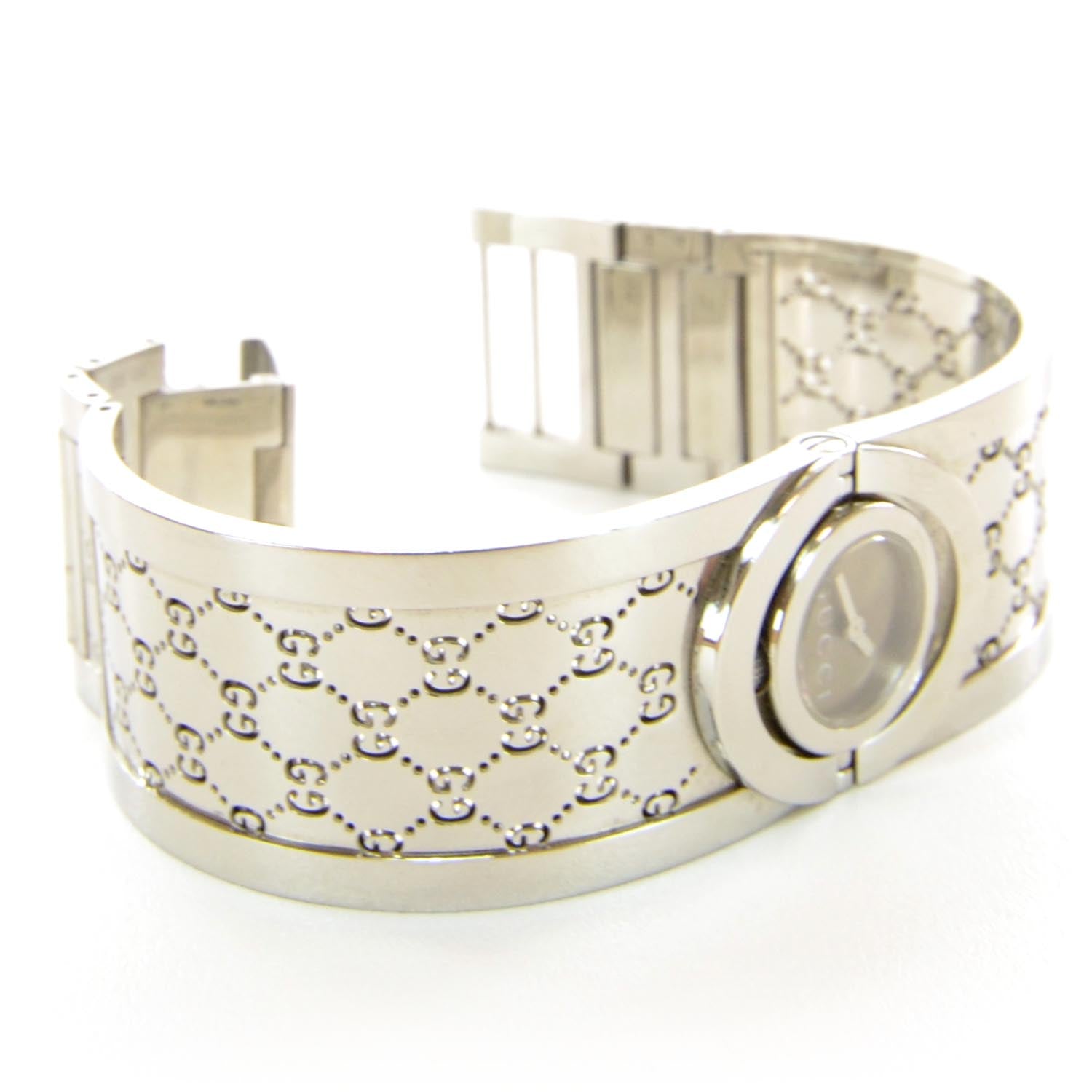 Gucci Stainless Steel 33mm Twirl Quartz Watch Brown 3 of 5