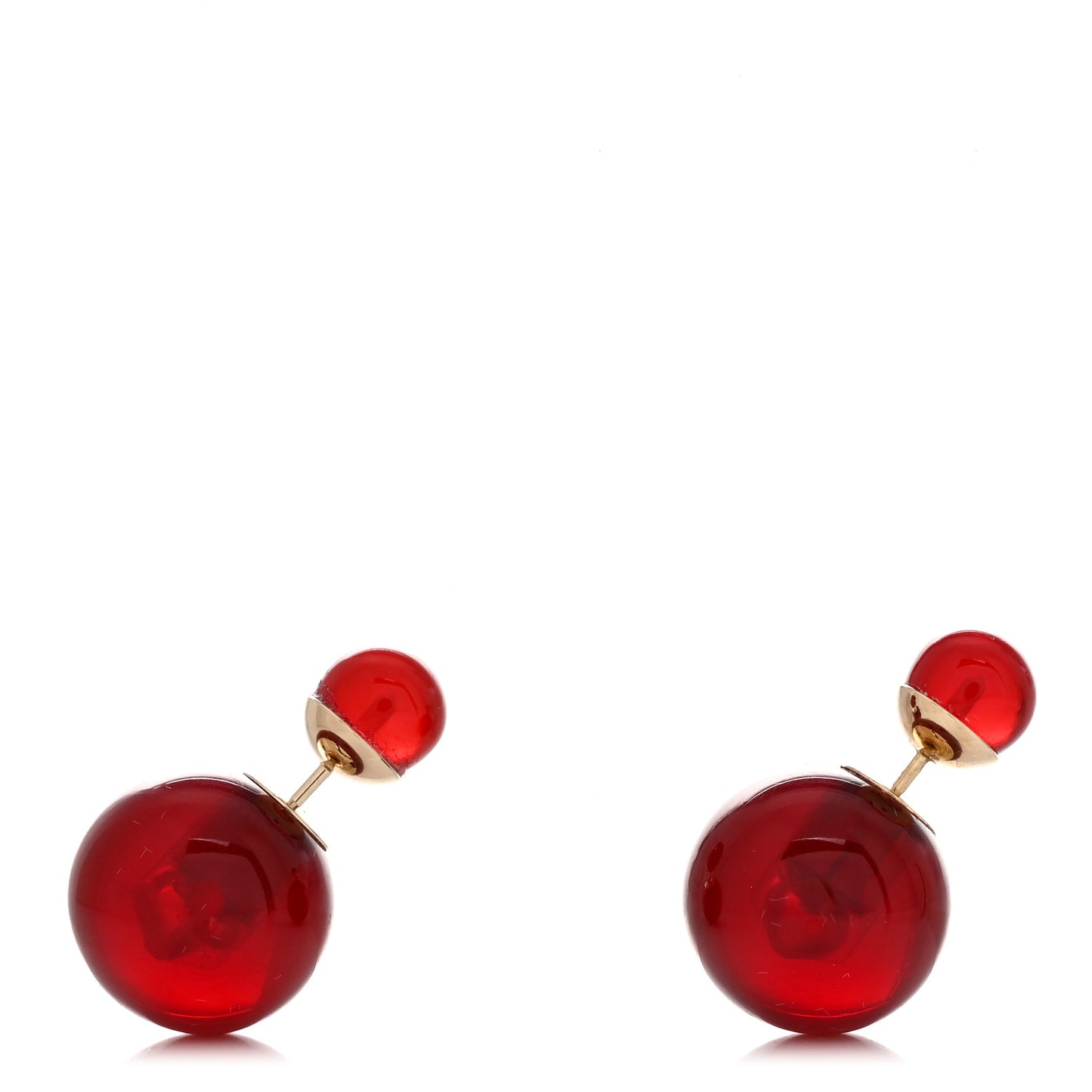 Mise En Dior Tribal Earrings Red