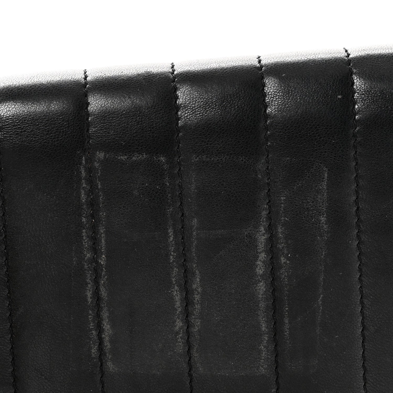 Saint Laurent Lambskin Matelasse Monogram Vicky Tri-Fold Wallet Black 8 of 8