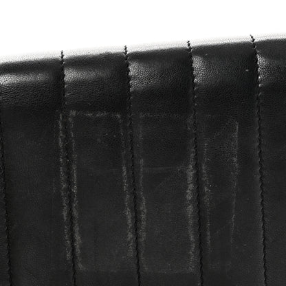 Saint Laurent Lambskin Matelasse Monogram Vicky Tri-Fold Wallet Black 8 of 8
