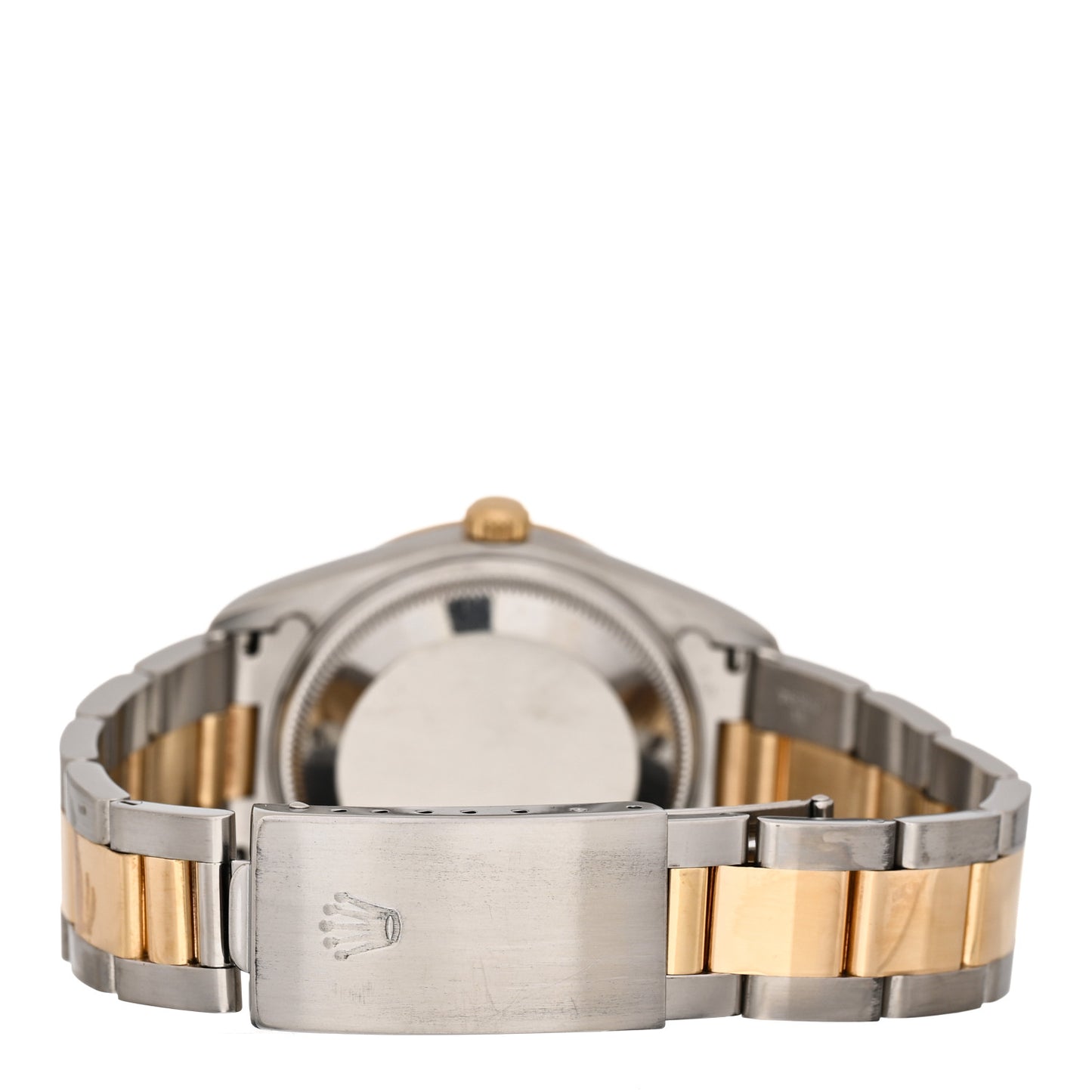 Stainless Steel 18K Yellow Gold 36mm Oyster Perpetual Datejust Watch White Roman 15203