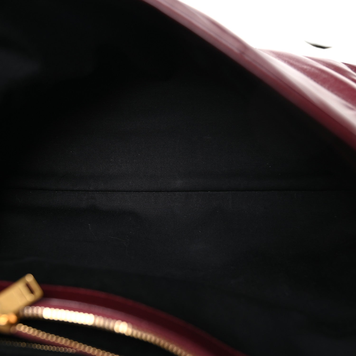Saint Laurent Calfskin Y Quilted Monogram Large Loulou Chain Satchel Rouge Legion 5 of 10