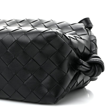 Bottega Veneta Calfskin Intrecciato Small Loop Top Handle Black 10 of 11