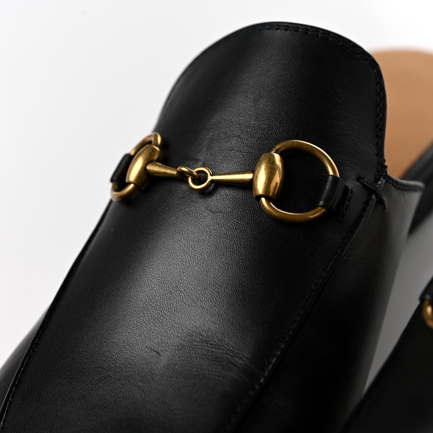Gucci Calfskin Womens Princetown Slippers 37.5 Black 9 of 9