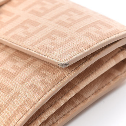 Fendi Zucchino Spalmati Forever Continental Wallet Camelia 10 of 15