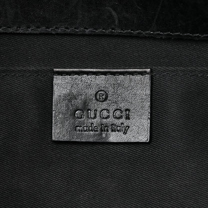 Gucci Monogram Studded Horsebit Clutch Black 6 of 23