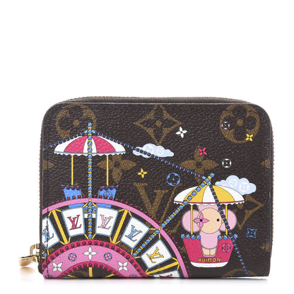 Louis Vuitton Monogram 2020 Christmas Animation Big Wheel Zippy Coin Purse Rose Ballerine 1 of 8